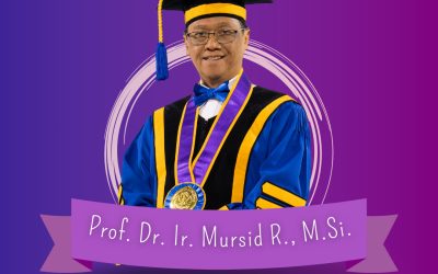 Selamat dan Sukses kepada Prof. Dr. Ir. Mursid Raharjo, M. Si atas pengukuhan guru besarnya dalam bidang ilmu lingkungan dan pengendalian malaria